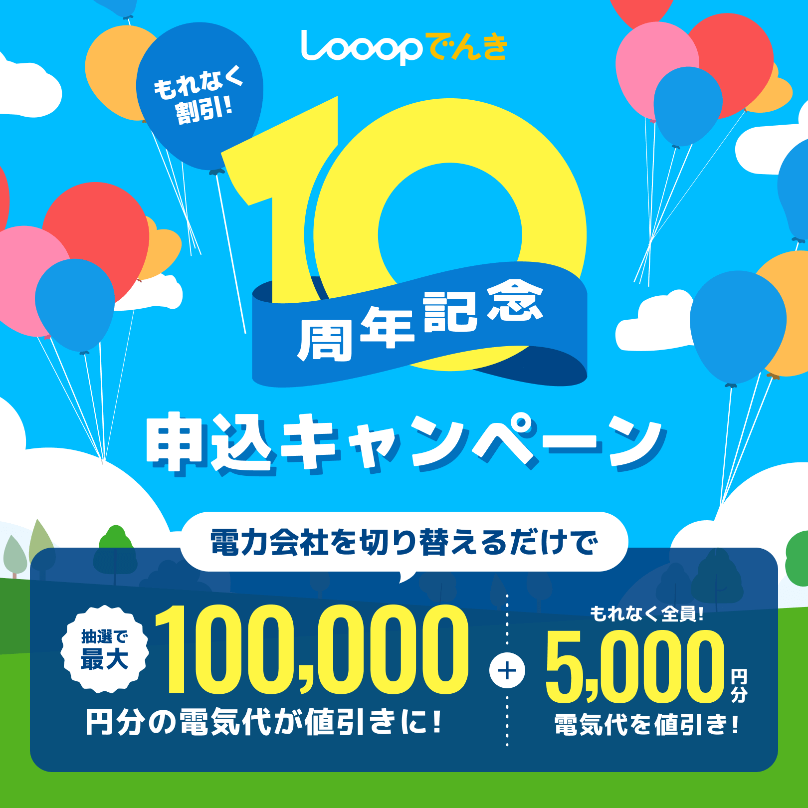looopでんき10周年記念キャンペーン